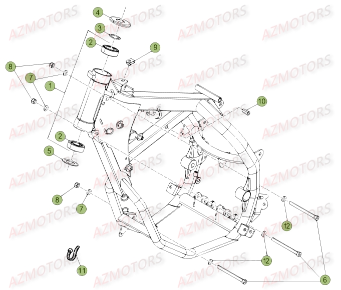 CHASSIS pour 50 RR STANDARD 14