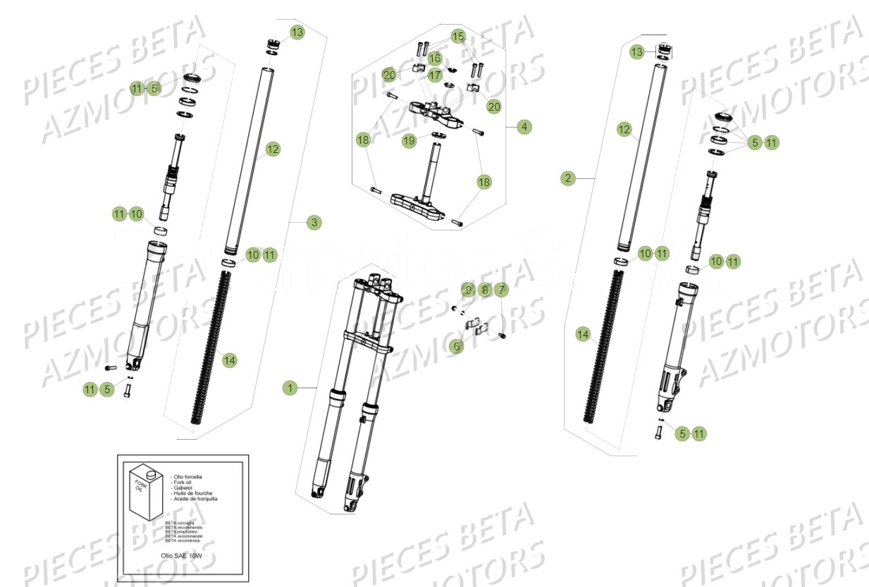 FOURCHE BETA 50 RR STANDARD 17