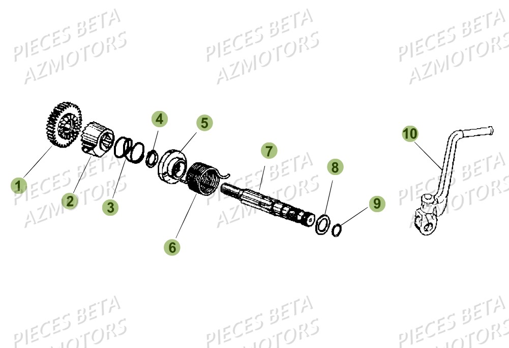 Kick Starter BETA Pièces Beta RR 50 STANDARD - 2017