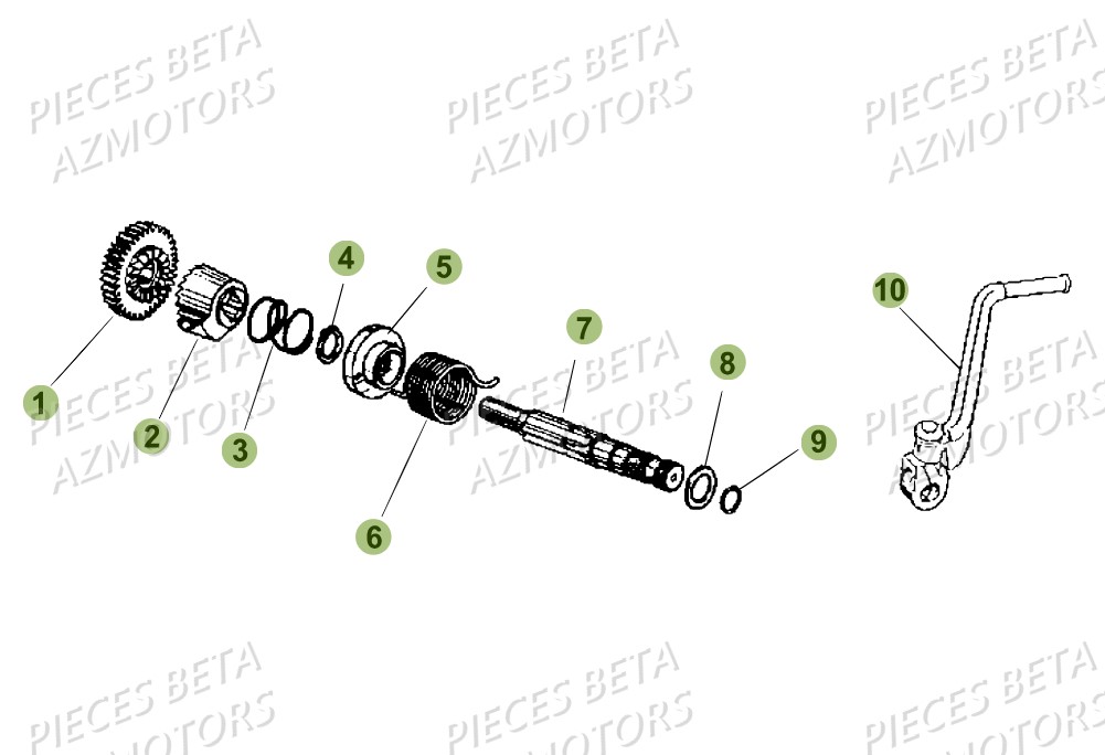 KICK STARTER BETA 50 RR STANDARD 17