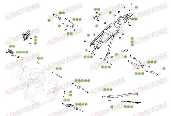 Accessoires Du Chassis BETA Pièces Beta RR 50 STANDARD - 2018