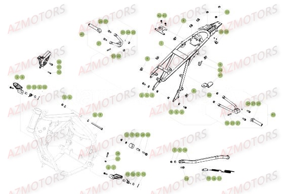 ACCESSOIRES_DU_CHASSIS BETA Pièces RR Enduro 50 STD 2018