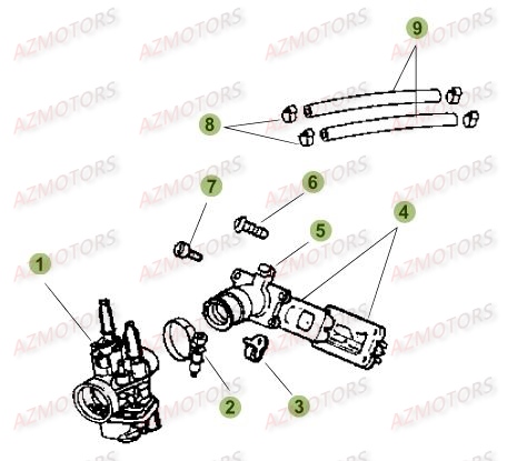 Carburateur BETA Pièces Beta RR 50 STANDARD - 2018