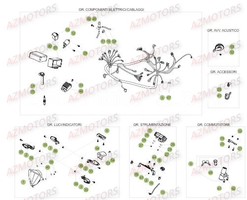 EQUIPEMENT_ELECTRIQUE BETA Pièces RR Enduro 50 STD 2018