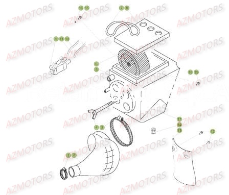 Filtre A Air BETA Pièces Beta RR 50 STANDARD - 2018
