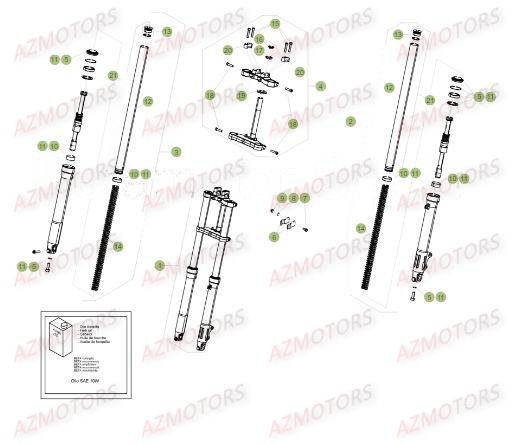 Fourche BETA Pièces Beta RR 50 STANDARD - 2018