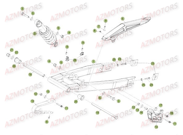 Suspension BETA Pièces Beta RR 50 STANDARD - 2018