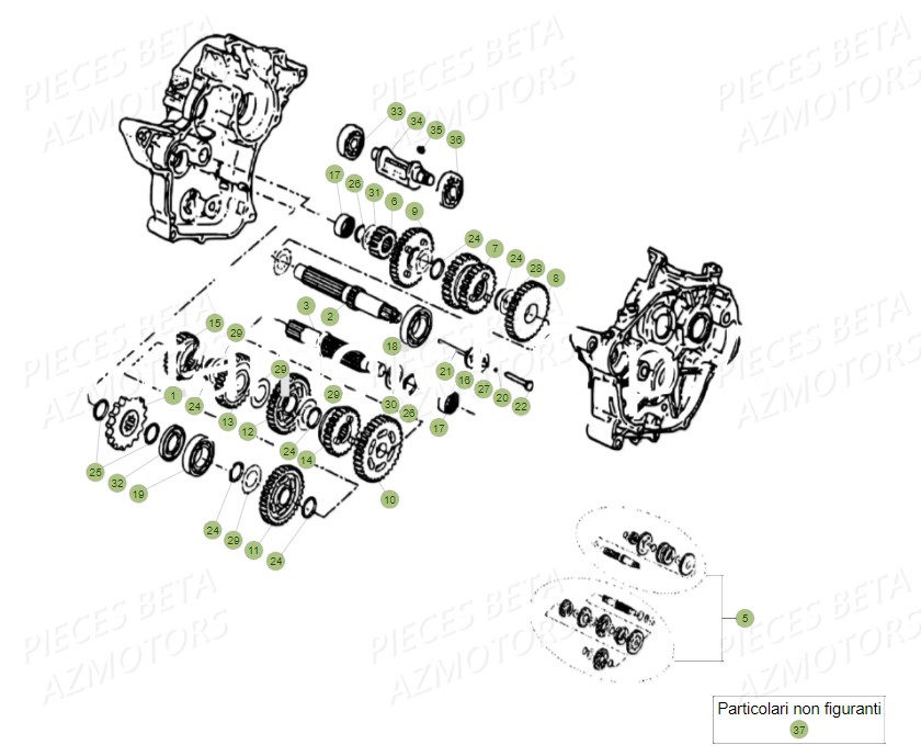 Boite A Vitesses BETA Pièces Beta RR 50 STANDARD - 2019