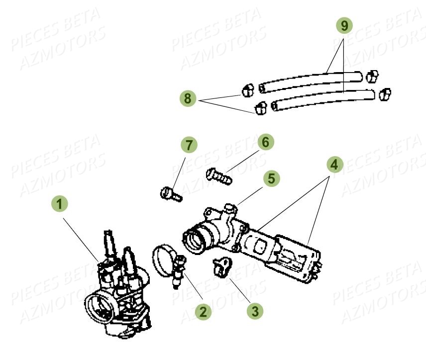 Carburateur BETA Pièces Beta RR 50 STANDARD - 2019