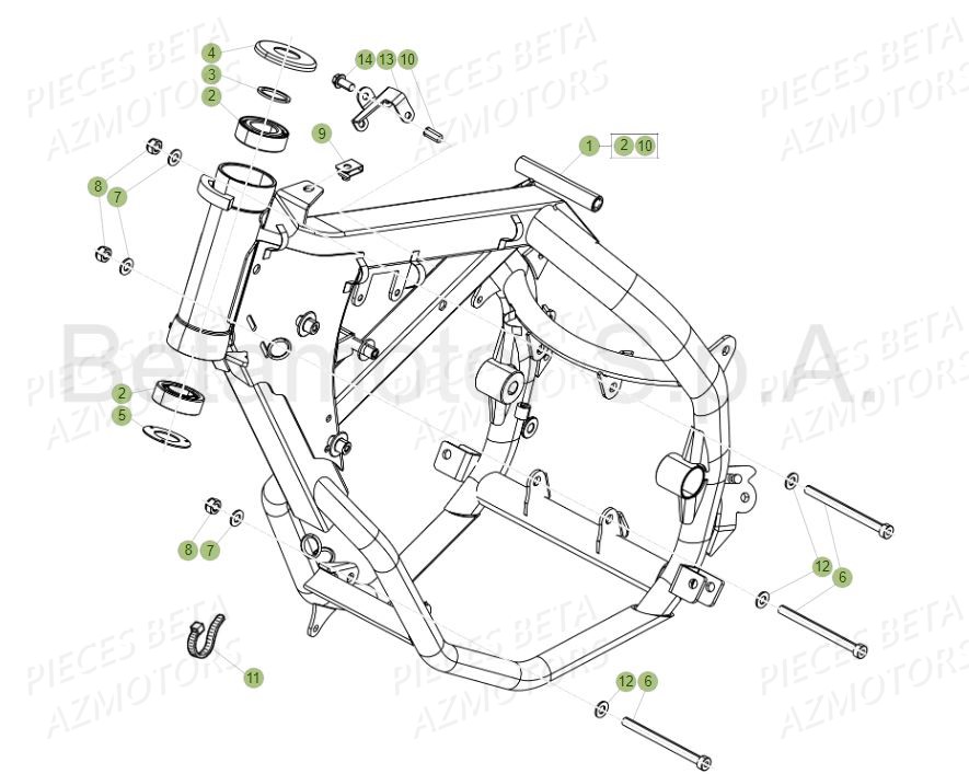 CHASSIS BETA 50 RR STANDARD 19