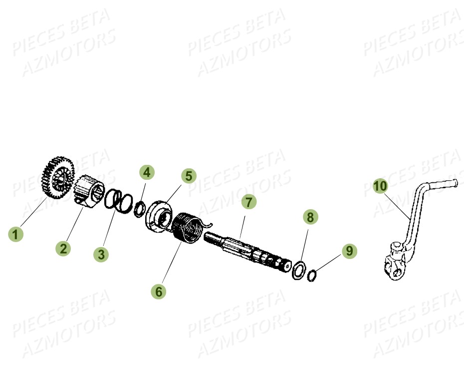 Kick Starter BETA Pièces Beta RR 50 STANDARD - 2019