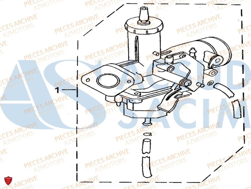 Carburateur ARCHIVE_MOTORCYCLE PIECE SCRAMBLER 50cc AM84 EURO4 ARCHIVE