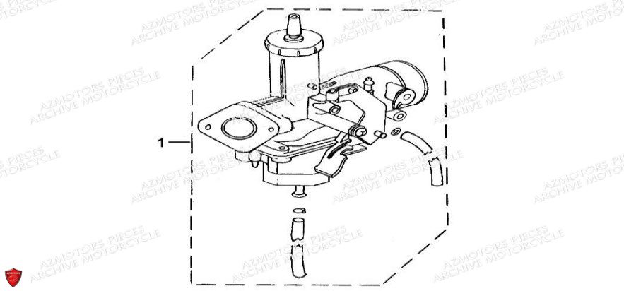 Carburateur Complet E4 ARCHIVE_MOTORCYCLE PIECE SCRAMBLER 50cc AM84 EURO4 ARCHIVE