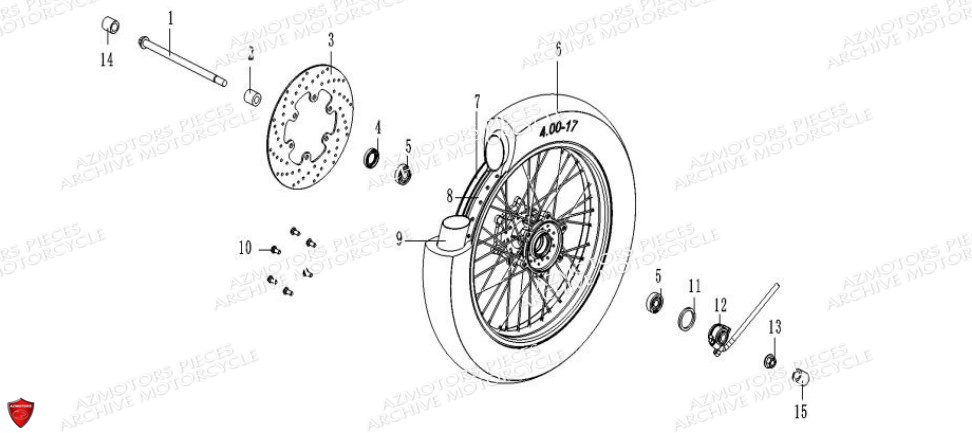 Jante Avant ARCHIVE_MOTORCYCLE PIECE SCRAMBLER 50cc AM84 EURO4 ARCHIVE