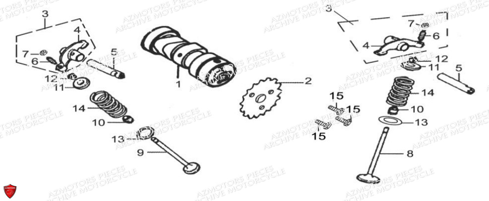 Soupapes ARCHIVE_MOTORCYCLE PIECE SCRAMBLER 50cc AM84 EURO4 ARCHIVE