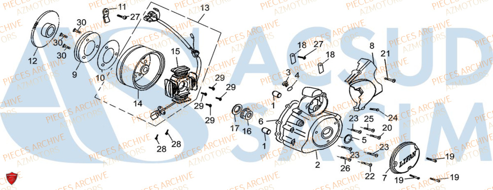 Allumage ARCHIVE_MOTORCYCLE PIECE SCRAMBLER 50cc AM84 EURO5 ARCHIVE