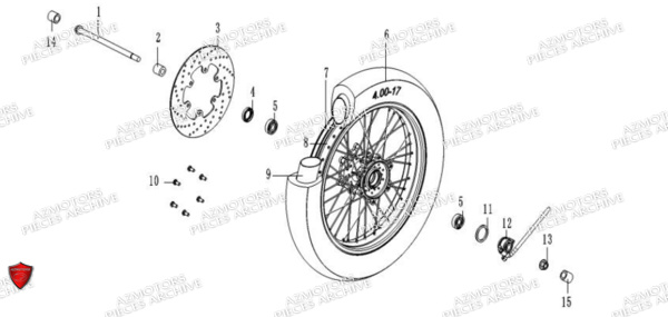 Jante Avant ARCHIVE_MOTORCYCLE PIECE SCRAMBLER 50cc AM84 EURO5 ARCHIVE