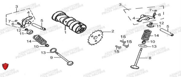 Soupapes ARCHIVE_MOTORCYCLE PIECE SCRAMBLER 50cc AM84 EURO5 ARCHIVE