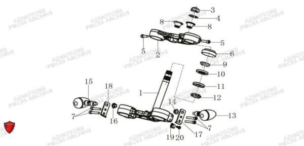 Te De Fourche ARCHIVE_MOTORCYCLE PIECE SCRAMBLER 50cc AM84 EURO5 ARCHIVE