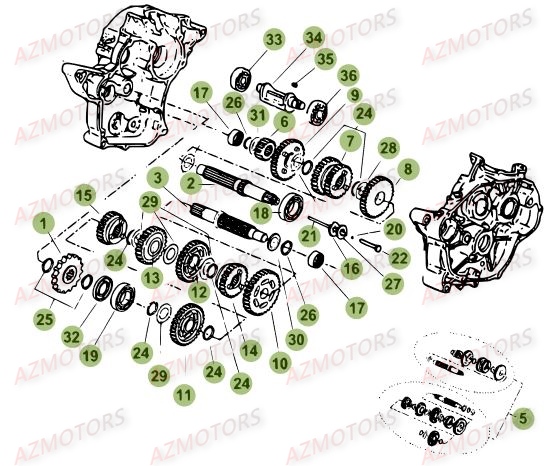 Boite A Vitesses BETA Pièces Beta RR 50 MOTARD SPORT - 2015