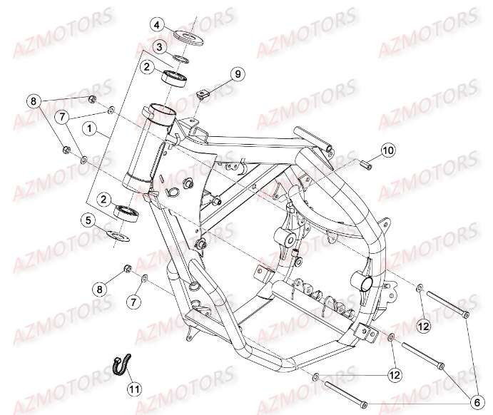 CHASSIS BETA Pièces BETA RR 50 MOTARD SPORT [2015]