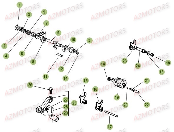 Commande Boite A Vitesses BETA Pièces Beta RR 50 MOTARD SPORT - 2015