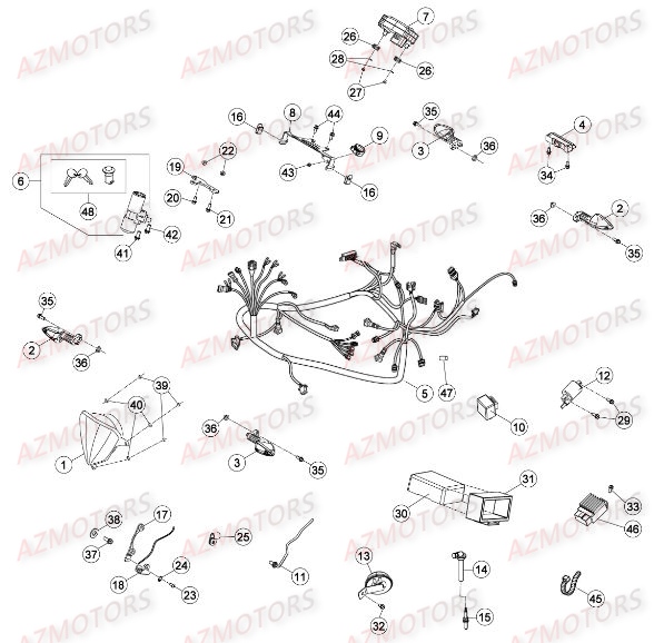 Equipement Electrique BETA Pièces Beta RR 50 MOTARD SPORT - 2015