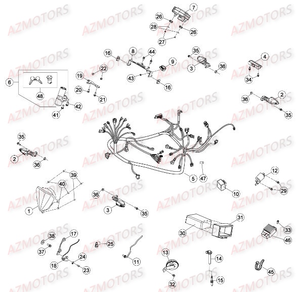 EQUIPEMENT_ELECTRIQUE BETA Pièces BETA RR 50 MOTARD SPORT [2015]