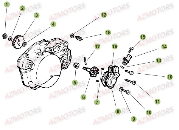 Installation De Refroidissement BETA Pièces Beta RR 50 MOTARD SPORT - 2015