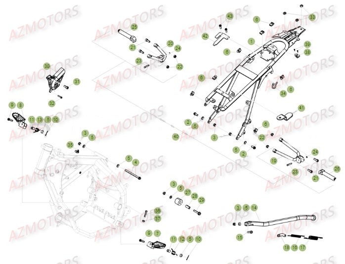 Accessoires Du Chassis BETA Pièces Beta RR 50 MOTARD SPORT - 2016