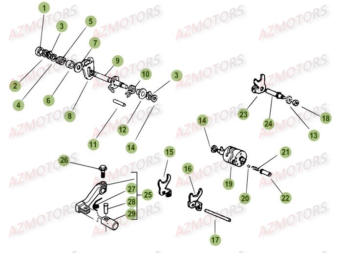 Commande Boite A Vitesses BETA Pièces Beta RR 50 MOTARD SPORT - 2016