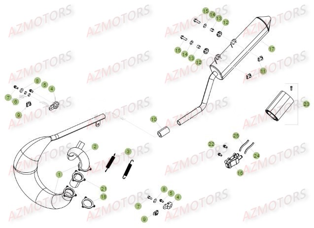 ECHAPPEMENT BETA Pièces BETA RR 50 MOTARD TRACK [2016]