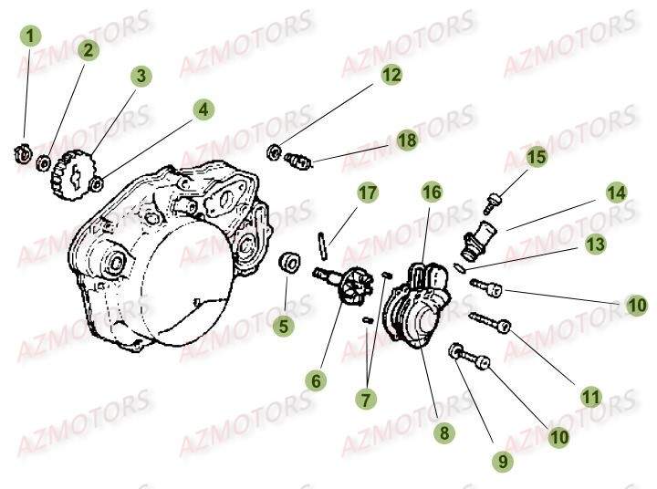 Installation De Refroidissement BETA Pièces Beta RR 50 MOTARD SPORT - 2016