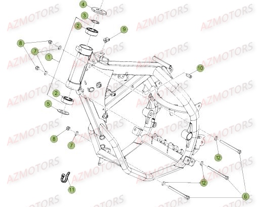 Chassis BETA Pièces Beta RR 50 MOTARD SPORT - 2017