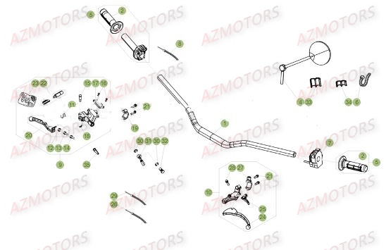 COMMANDES_GUIDON BETA Pièces BETA RR 50 MOTARD SPORT [2017]