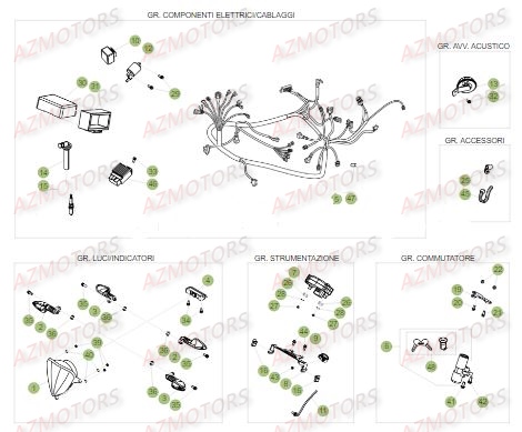 Equipement Electrique BETA Pièces Beta RR 50 MOTARD SPORT - 2017