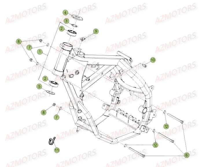 Chassis BETA Pièces Beta 50 Motard STANDARD - 2016