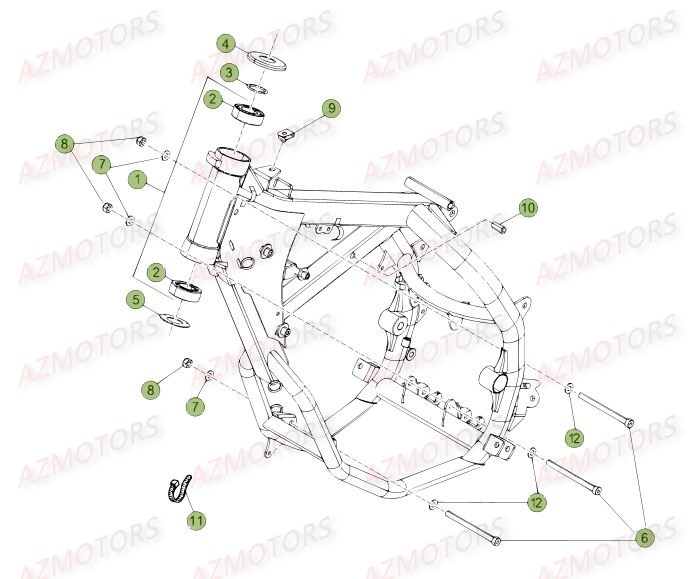 CHASSIS BETA Pièces BETA RR 50 MOTARD TRACK [2016]