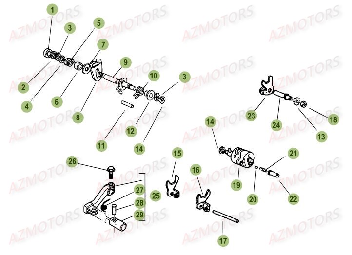 Commande Boite A Vitesses BETA Pièces Beta 50 Motard STANDARD - 2016
