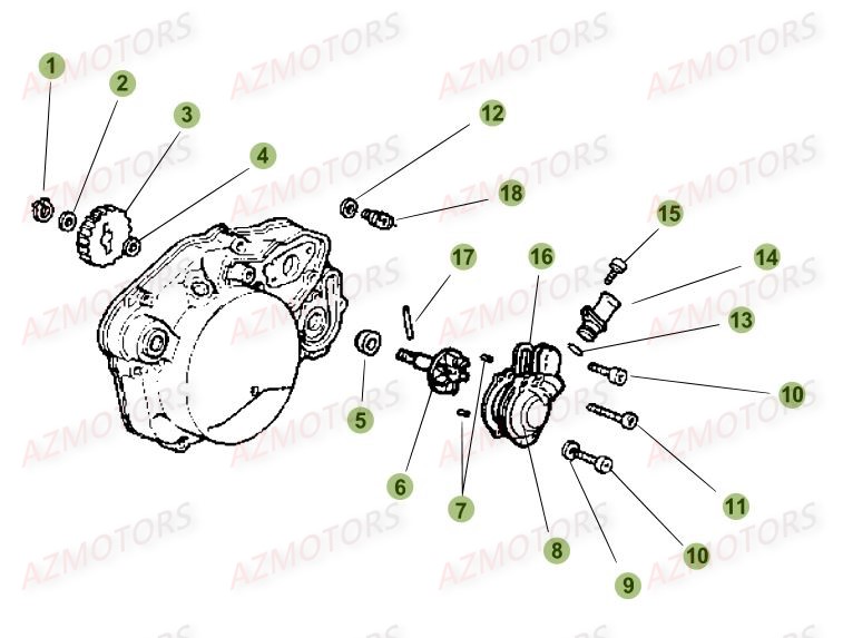Installation De Refroidissement BETA Pièces Beta 50 Motard STANDARD - 2016