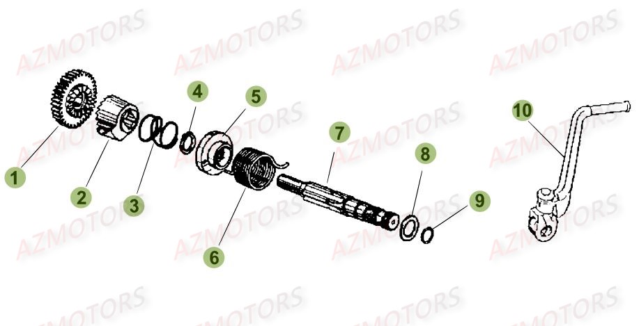 Kick Starter BETA Pièces Beta 50 Motard STANDARD - 2016