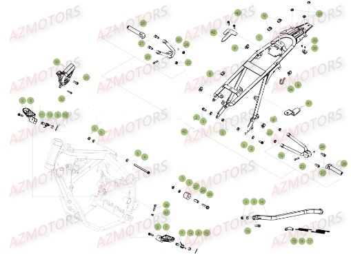 Accessoires Du Chassis BETA Pièces Beta 50 RR Motard STANDARD - 2017