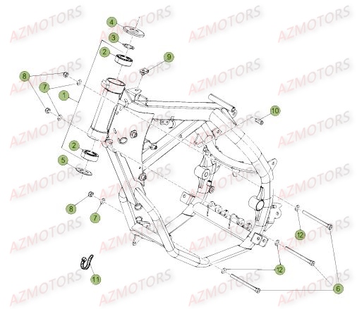 Chassis BETA Pièces Beta 50 RR Motard STANDARD - 2017