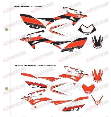 Decors BETA Pièces Beta 50 RR Motard STANDARD - 2017