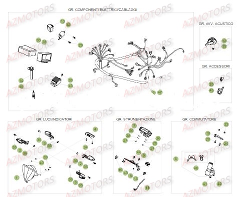Equipement Electrique BETA Pièces Beta 50 RR Motard STANDARD - 2017