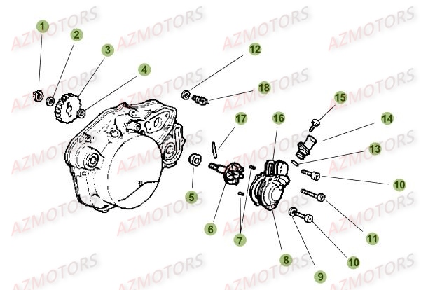 Installation De Refroidissement BETA Pièces Beta 50 RR Motard STANDARD - 2017