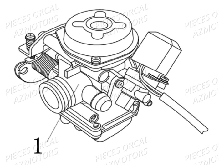 Carburateur ORCAL Pièces Orcal KITE 50cc 4T Euro 3