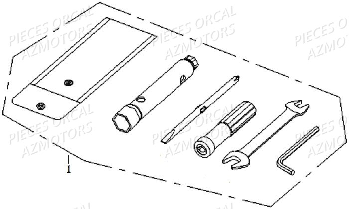 Outils ORCAL Pièces Orcal KITE 50cc 4T Euro 3