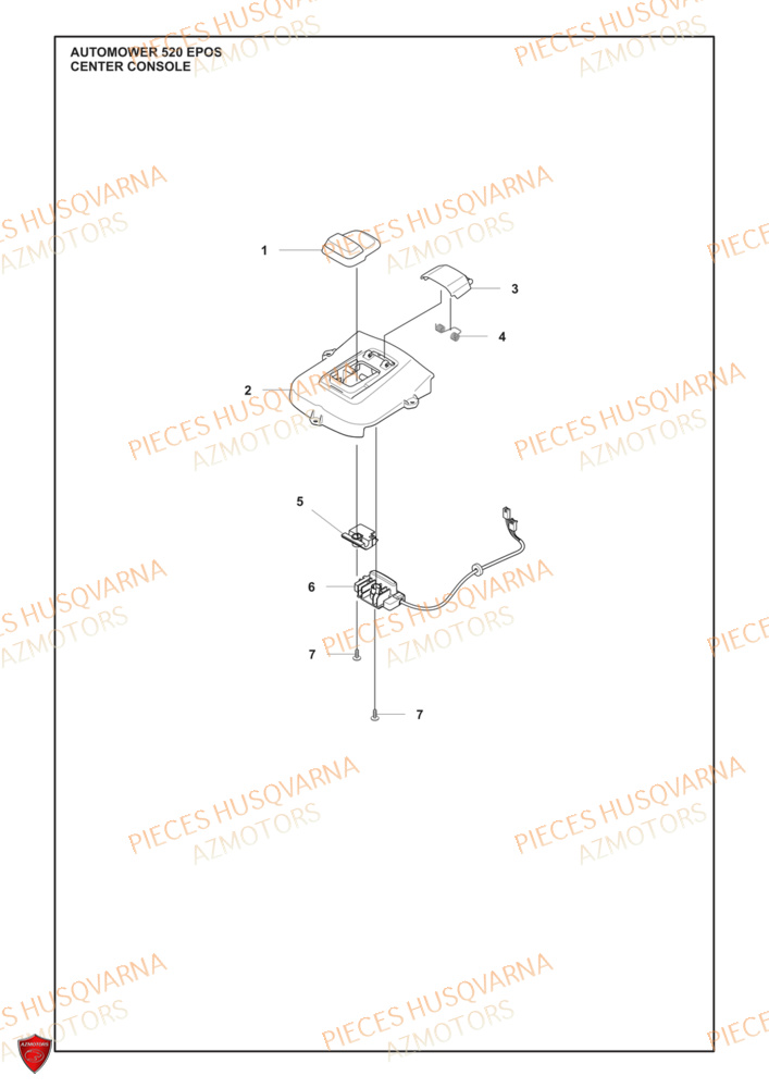 Console HUSQVARNA PIECES 520 EPOS ROBOT TONDEUSE HUSQVARNA