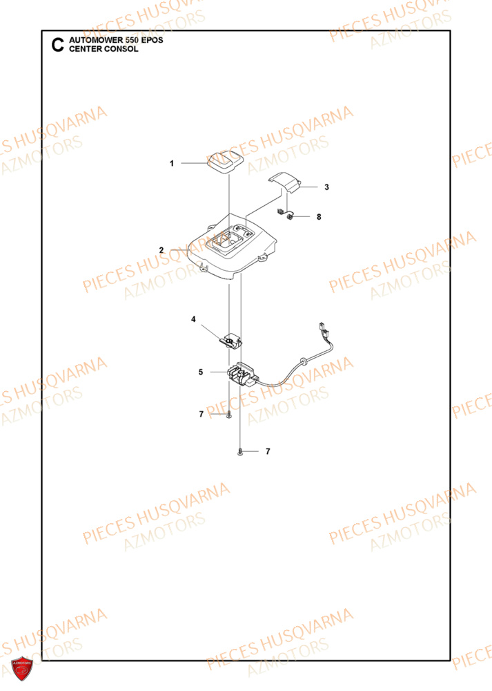 Console HUSQVARNA PIECES 550 EPOS ROBOT TONDEUSE HUSQVARNA